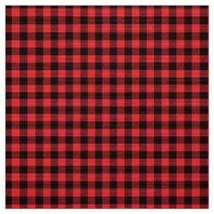 Tecido Xadrez de Buffalo Vermelho