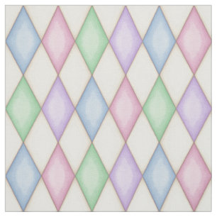 Tecido Xadrez de Diamante Arlequim Colorido (escala peque