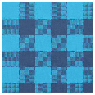 Tecido Xadrez de Gingham Azul e Marinho