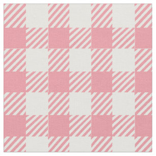 Tecido Xadrez de Gingham Buffalo, Rosa e Bonita