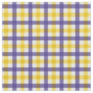 Tecido Xadrez de Gingham Puro e Amarelo/ Tartan
