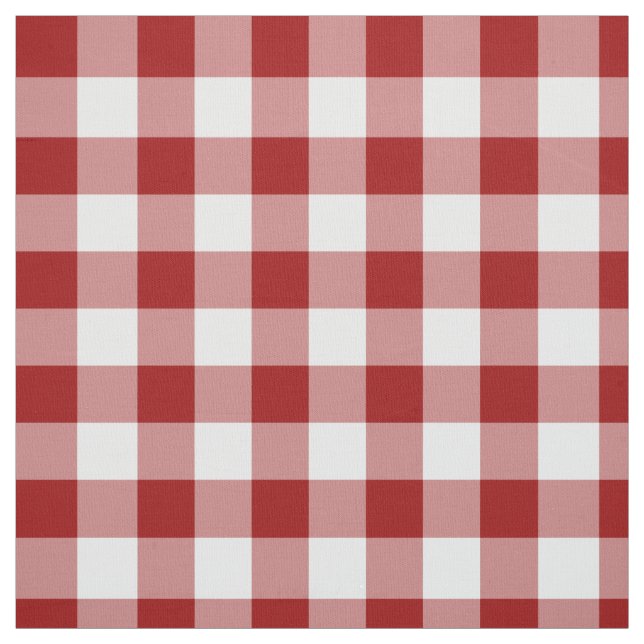 Tecido Xadrez de Homey Red e White Gingham (Modelo)