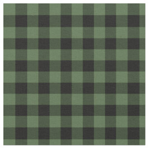 Tecido Xadrez de lenhador verde e preto