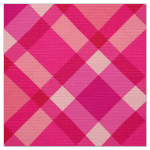 Tecido Xadrez de polarização grande, cor-de-rosa fuchsi