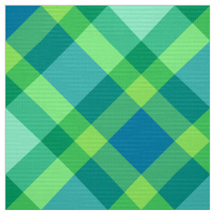 Tecido Xadrez de polarização grande, verde de jade e tu
