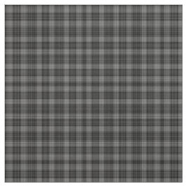 Tecido Xadrez de Tartan de Cinza Preta