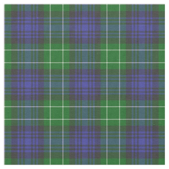 Tecido Xadrez de Tartan Verde Abercrombie (Detalhe)