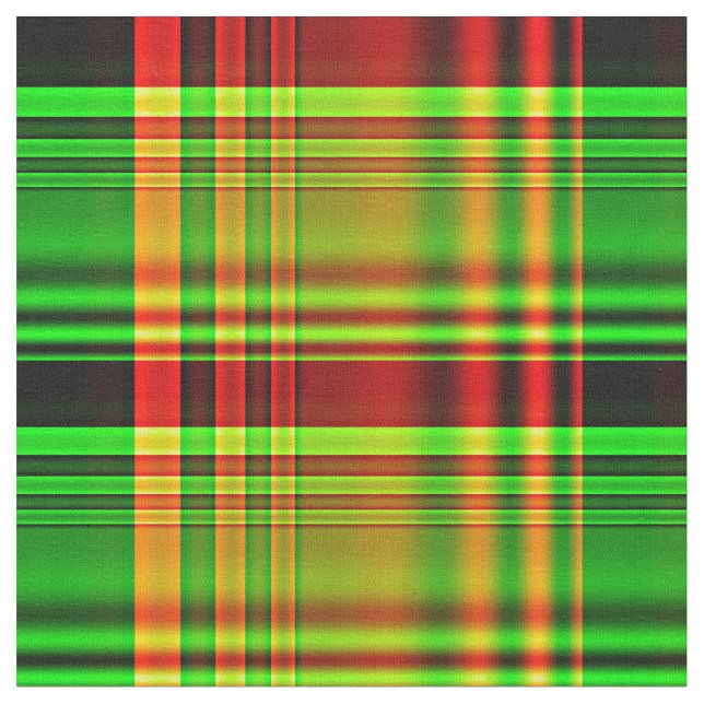 Tecido Xadrez de Tartan vermelha e verde (Detalhe)