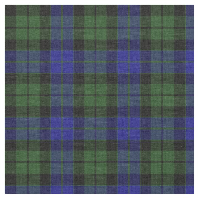 Tecido Xadrez do Clã Tartan da Escócia MacKay Verde (Detalhe)