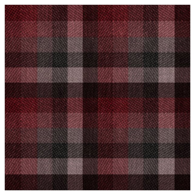 Tecido Xadrez Escocês Vermelho Clássico.  (Modelo)