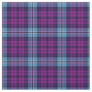 Tecido Xadrez Escocesa de Tartan Purple Blue