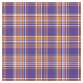 Tecido Xadrez Esportivo Roxo e Laranja