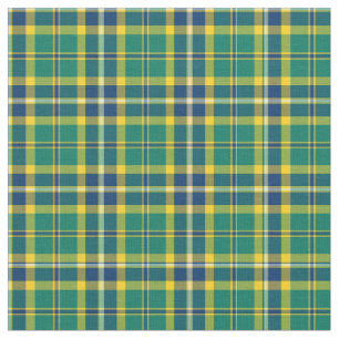 Tecido Xadrez Esportivo Verde, Azul e Amarelo