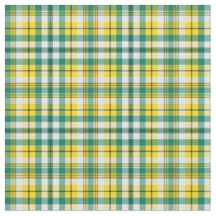 Tecido Xadrez Esportivo Verde Brilhante e Amarelo Dourado