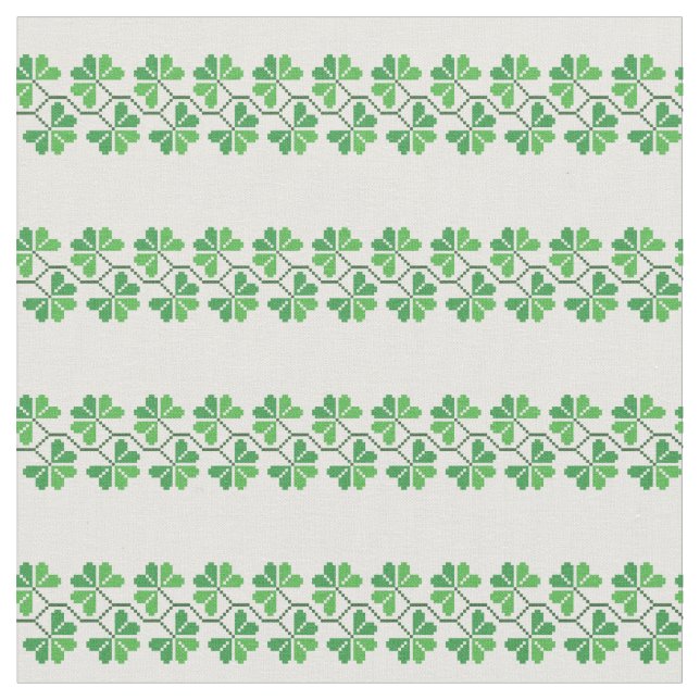 Tecido Xadrez falso retrô Shamrock Listrado Impresso  (Detalhe)