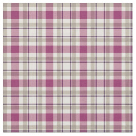 Tecido Xadrez Feminino Roxo Brilhante e Cinza