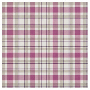 Tecido Xadrez Feminino Roxo Brilhante e Cinza