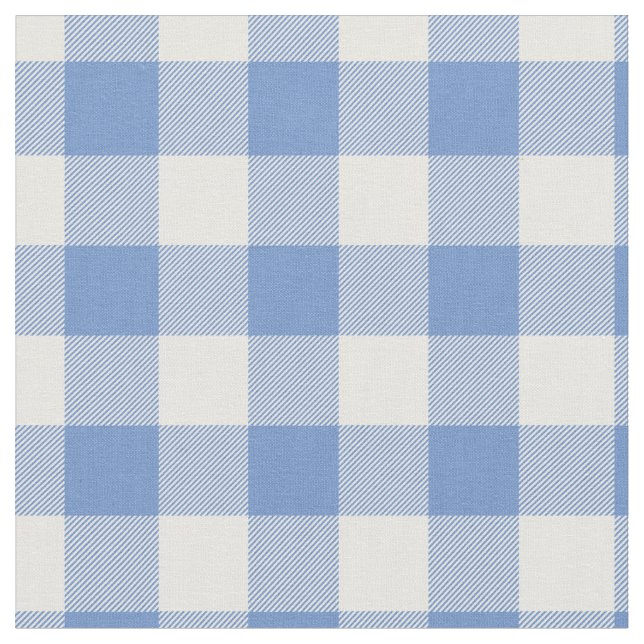 Tecido Xadrez Ginga Azul Claro e Branco (Detalhe)