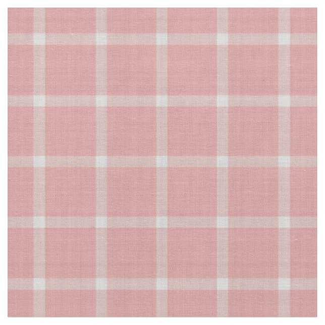 Tecido Xadrez Ginga Rosa Grande com Amora (Detalhe)