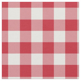 Tecido Xadrez Ginga Vermelho e Branco
