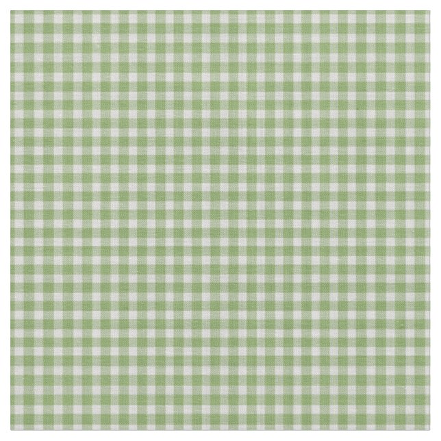 Tecido Xadrez Gingham Verde Empoeirado (Detalhe)