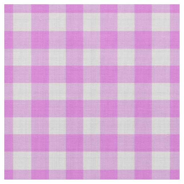 Tecido Xadrez gingham xadrez rosa lavanda (Detalhe)