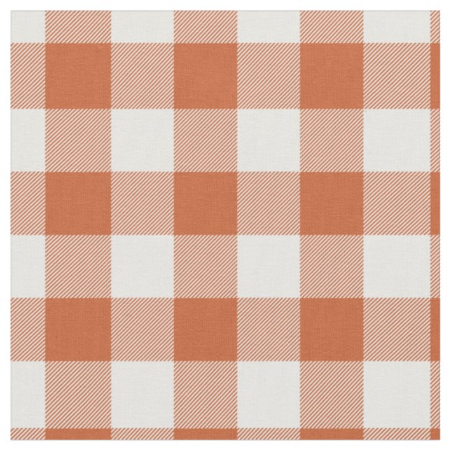 Tecido Xadrez Laranja e Branco (Detalhe)