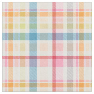 Tecido Xadrez pastel brilhante multicolorido clã tartan