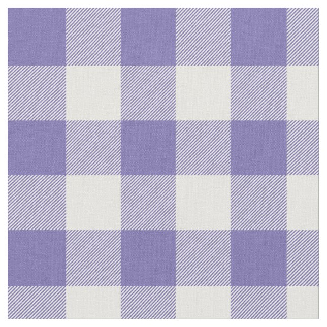 Tecido Xadrez Periwinkle e Gingham White (Detalhe)