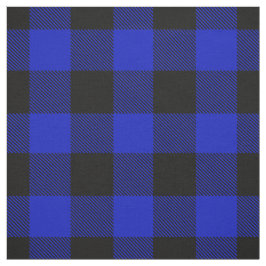 Tecido Xadrez Real Azul Negro XL Buffalo Check Tartan