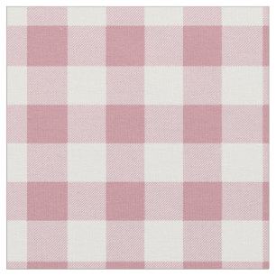 Tecido Xadrez Rosa e Branco Vintage