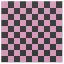 Tecido Xadrez Rosa e Preto