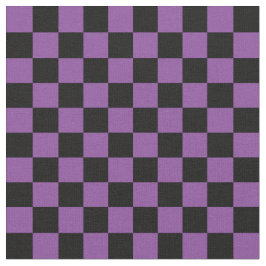 Tecido Xadrez Roxo e Preto