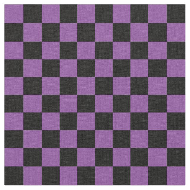 Tecido Xadrez Roxo e Preto (Detalhe)