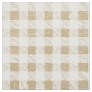Tecido Xadrez Rustic Neutral Beige Brown Gingham Buffalo