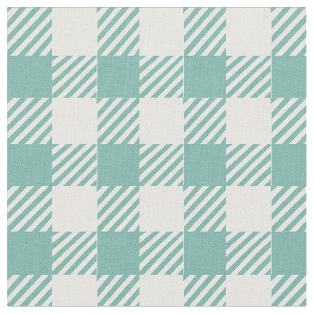 Tecido Xadrez Rustic Teal Gingham Buffalo (Detalhe)