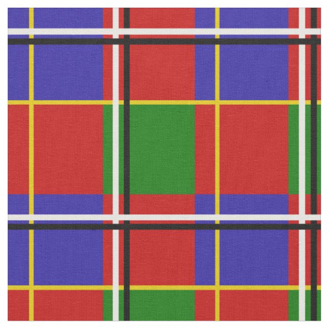 Tecido Xadrez Tarta Vermelho Azul Verde   (Detalhe)
