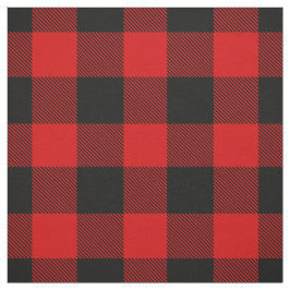 Tecido Xadrez Tartan de Verificação de Buffalo Vermelho e