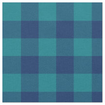 Xadrez Turquesa Escuro e Azul Marinho