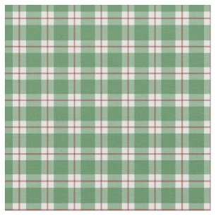 Tecido Xadrez Verde / Cinza Escuro-Vermelho / Branco