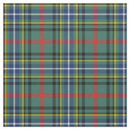Tecido Xadrez Verde de Clã Bisset Tartan