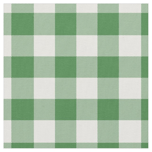 Tecido Xadrez Verde e Branco Gingham (Detalhe)