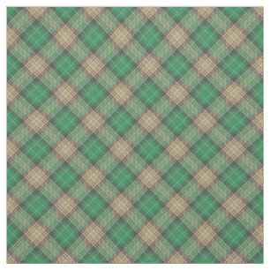 Tecido Xadrez verde-Tartan e padrão retrovisor de cinza e