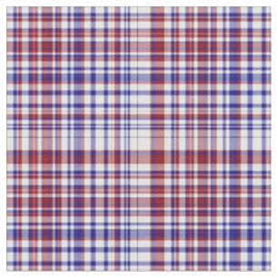 Tecido xadrez - Vermelho Branco e Azul 23