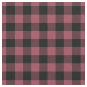 Tecido Xadrez Vermelho e Preto Vintage Gingham