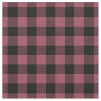 Tecido Xadrez Vermelho e Preto Vintage Gingham