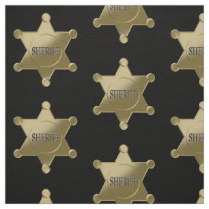 Tecido Xerife ouro star