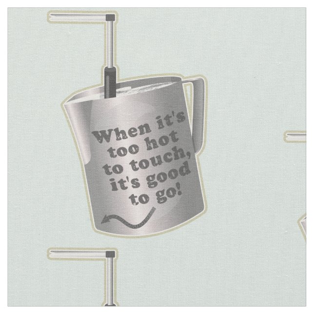 Tecido Xícara de leite de café Barista (Detalhe)