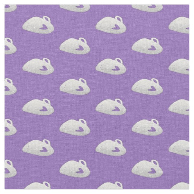 Tecido Xícaras de prata em roxo (Detalhe)