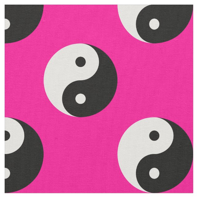 Tecido yang branco-rosa-preto (Detalhe)